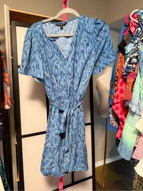 41 Hawthorn Blue Printed Mini Dress | NWOT | Size Medium | Stitch Fix Exclusive